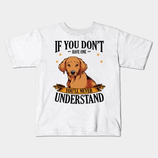 Golden Retriever Kids T-Shirt